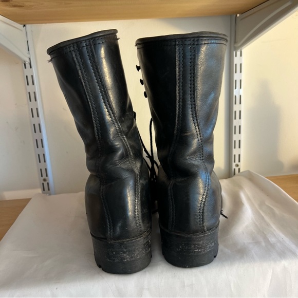 Vintage Carolina Sub Zero Leather Boots 9.5 Steel Toe Thinsulate USA Black - Picture 4 of 7